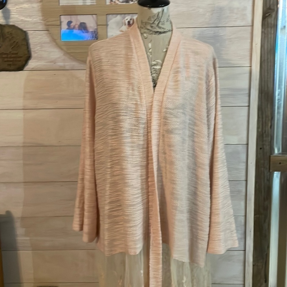 Indigo Thread Co Pink Lace Cardigan 3X